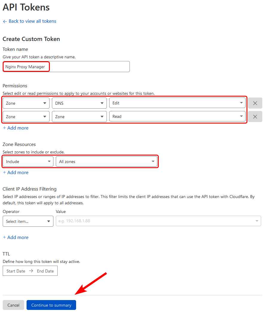Create a Token from Cloudflare.